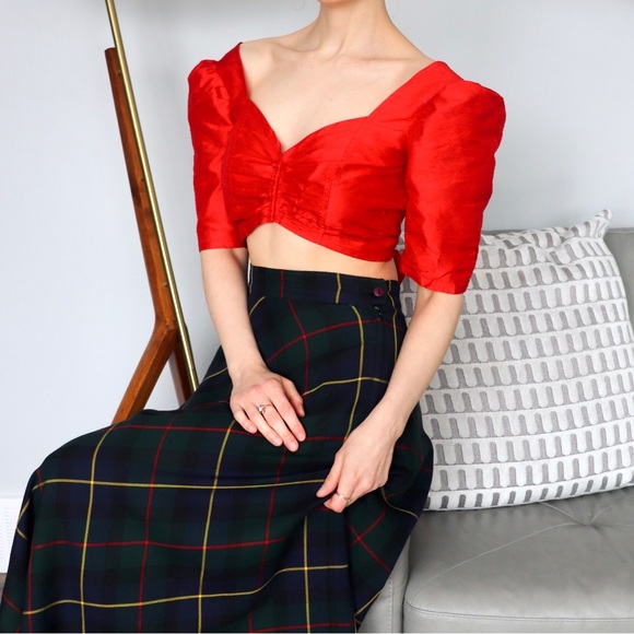 Slow Fashion Silk Tie Top - Picture 3 of 5